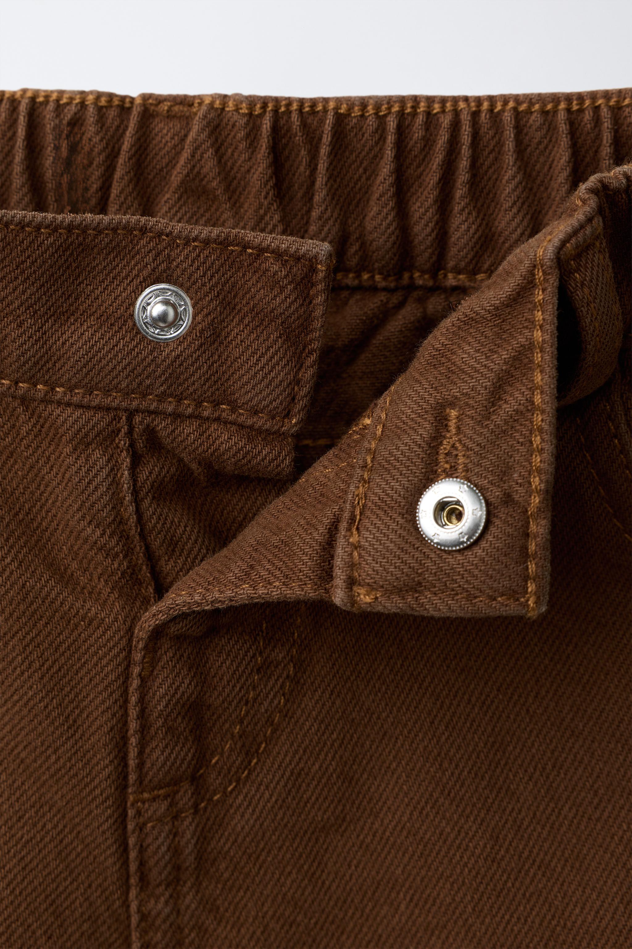 PANTALON JUPE-CULOTTE EN SERGÉ À VOLANT